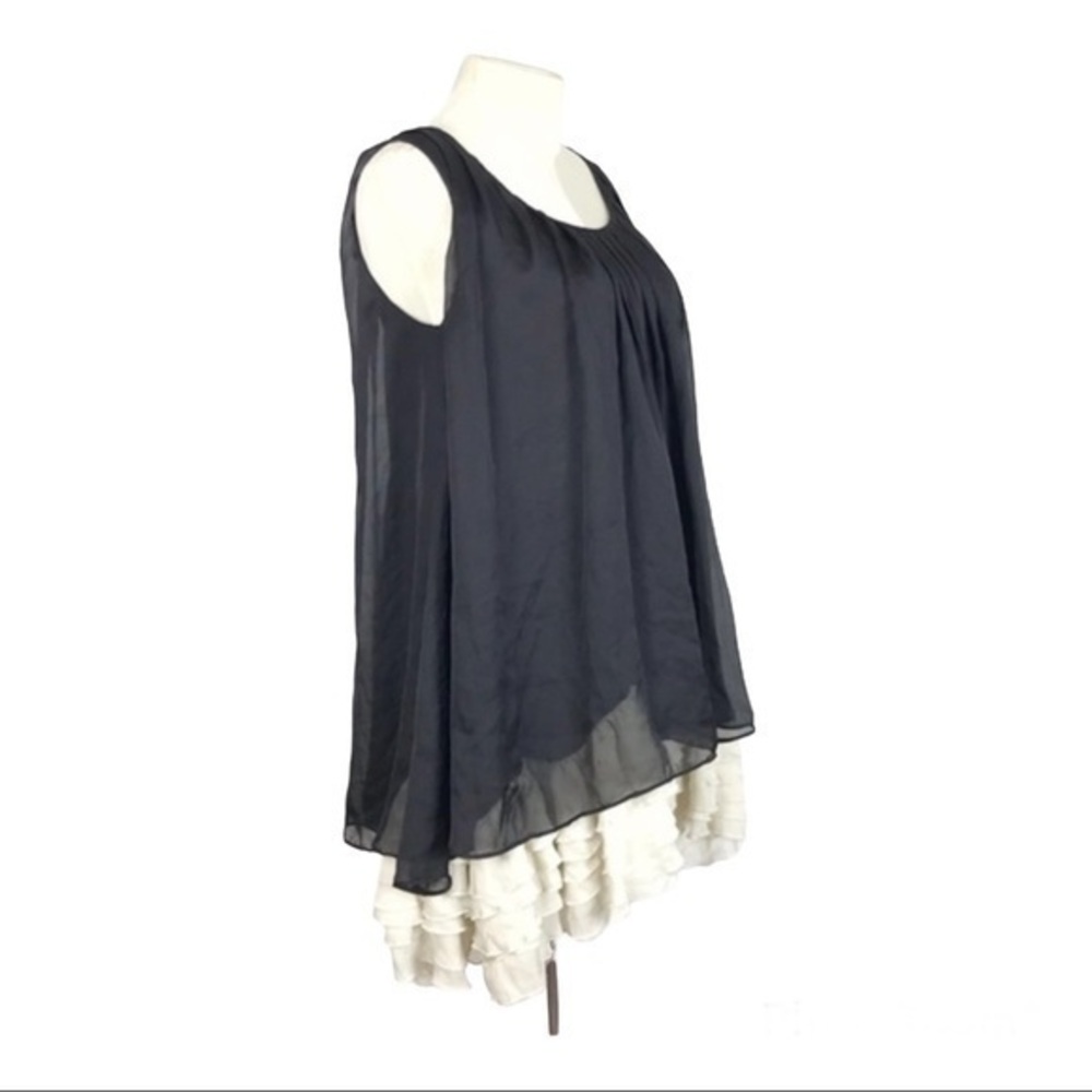 Ryu babydoll nightie sheer layers‎ ruffles Cami top pajamas coquette fairy